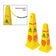 Link Chain 6.1m (20') Yellow (For Safety Cones)