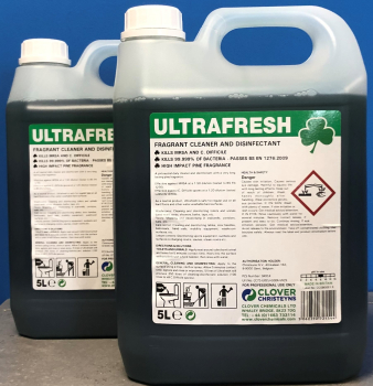 Ultrafresh Perfumed Cleaner & Disinfectant. (2x5Ltr)