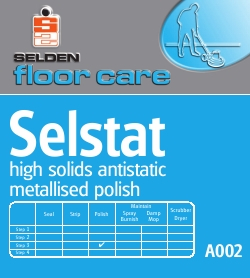 Selstat, Antistatic High Solids Floor Polish (2x5ltr)