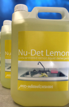 Nu-Det Lemon,Concentrated Lemon Liquid Detergent(2x5ltr)