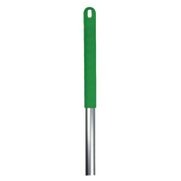 Hygiene Mop/Broom Aluminium Handle,Screw Fit,Green (54inch)
