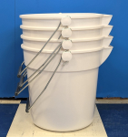 Round Bucket,10ltr.With Pouring Spout,White