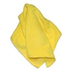 Microfibre Cloths,Medium Duty, 40cmx40cm Yellow (Pack of 10)
