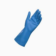 Rubber Gloves Blue (Medium) (12x12Pairs)