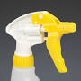Spray Trigger Head Only,190mm. Dip Tube (Yellow/White)
