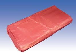 Red Polythene Waste Sacks Medium Duty, 18Inchx28Inchx38Inch (200)