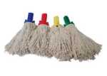 Cotton Yarn Plastic Socket Mops 12oz Yellow (Pack of 10)