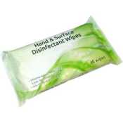Hand & Surface Disinfectant Wipes (20x17cm)(40x16 Packs)
