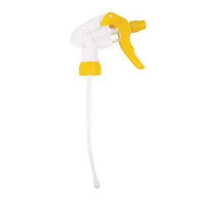Spray Trigger Head Only,190mm. Dip Tube (Yellow/White)