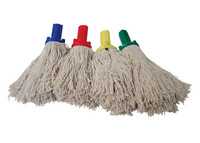 Cotton Yarn Plastic Socket Mops 12oz Green (Pack of 10)