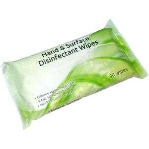 Hand & Surface Disinfectant Wipes (20x17cm)(40x16 Packs)