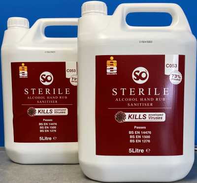 Sterile Hand Sanitiser Rub (5ltr)