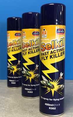 Selkil, Fly Spray (480ml. Aerosol)(Reg.No.HSE 4829.)