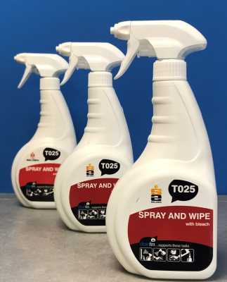 Spray & Wipe With Bleach (750ml)